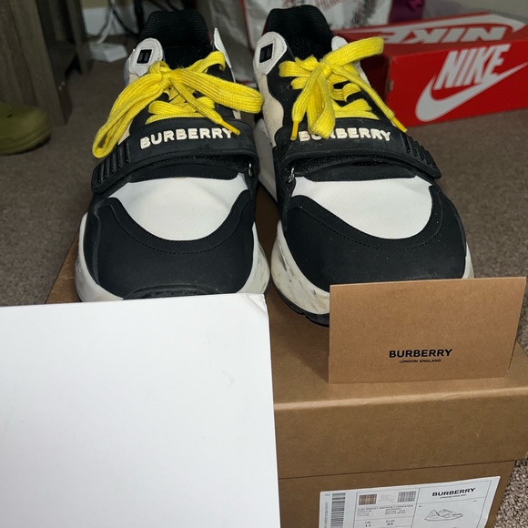 Burberry Black and White Sneakers a little worn, some scuffs - Picture 1 of 7